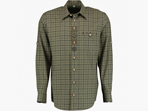 OS Trachten Heren Overhemd Keiler | 41/42