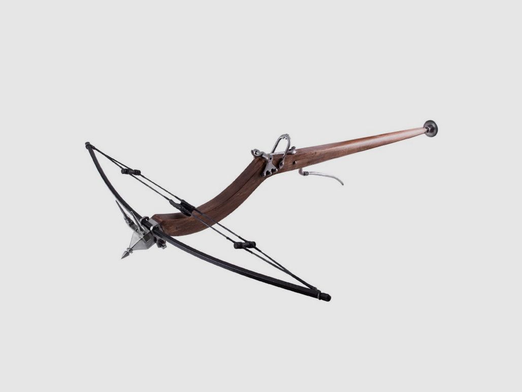 Mittelalterlicher Balester Armbrust Kugelschnepper
