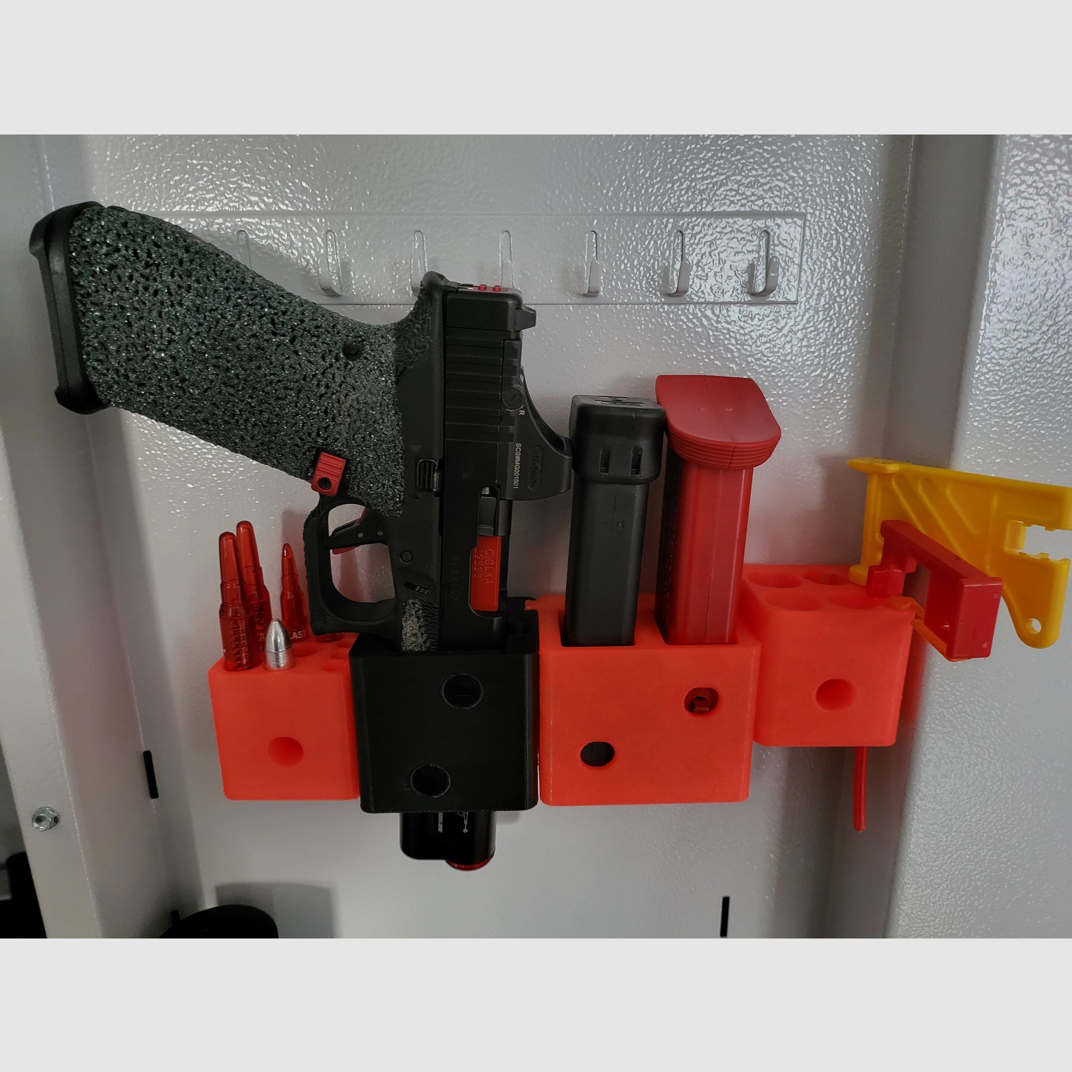 REVOLVER soporte universal organizador de caja fuerte para armas imán antideslizante