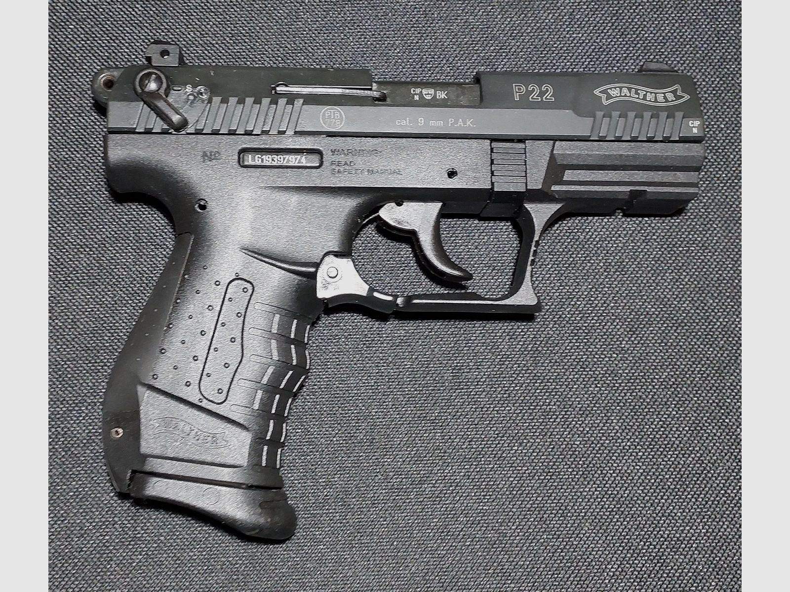 Walther P22 (P 22 Classic) Schreckschuss Pistole 9mm P.A.K. (PTB 778)