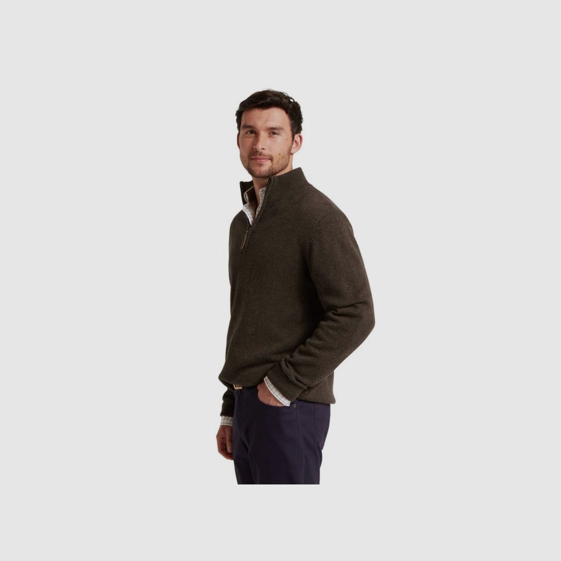 Schöffel H-Pullover Lewis with Zip | chocolate, image 6 of 12