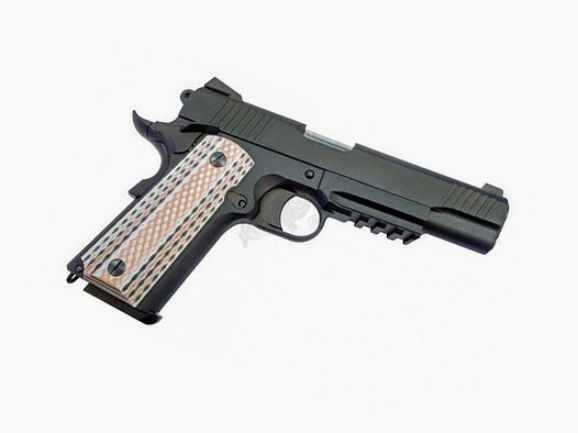 M45A1 Tactical Full Metal, GBB Black -F-