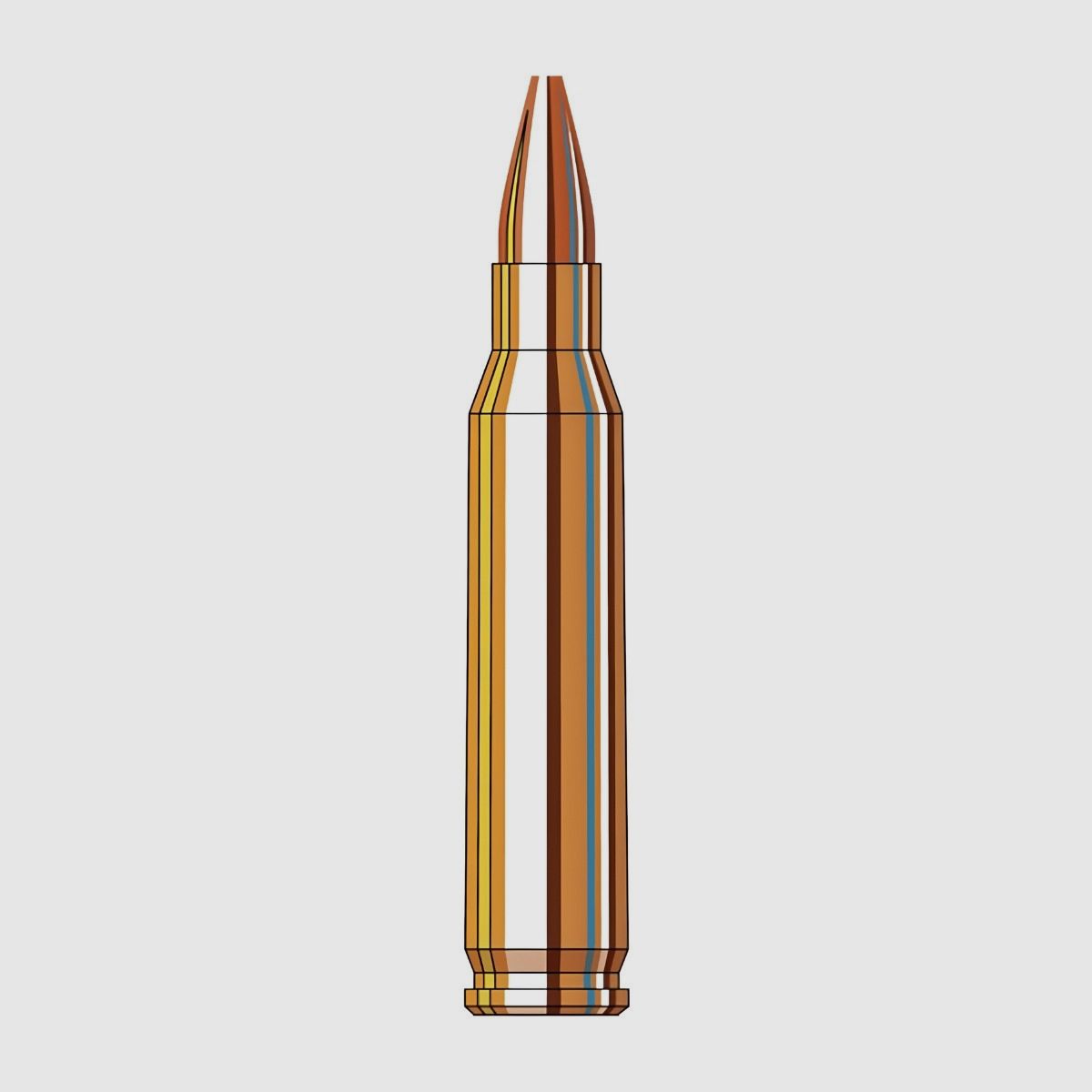 .223 Rem Hornady HP Frontier 55gr (FR140), Bild 2 von 2