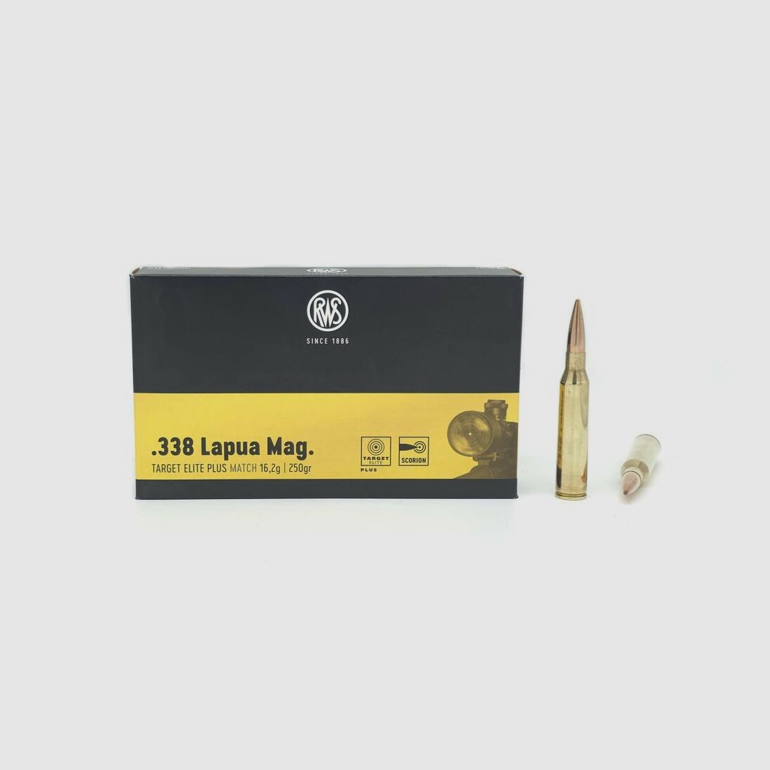 RWS 338 Lapua Mag. RWS TARGET ELITE PLUS SCORION 250g