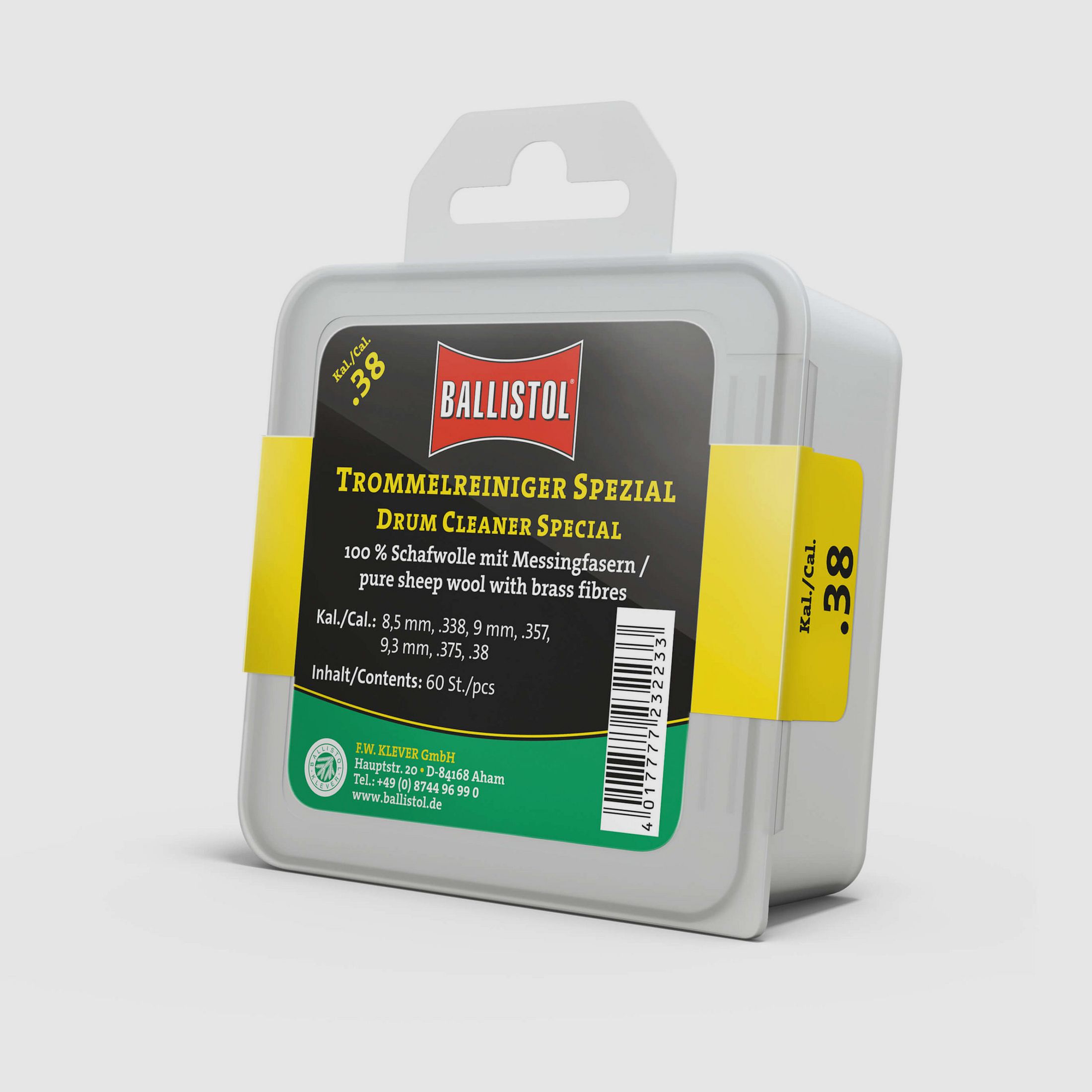 Ballistol Filz-Trommelreiniger Spezial - .38