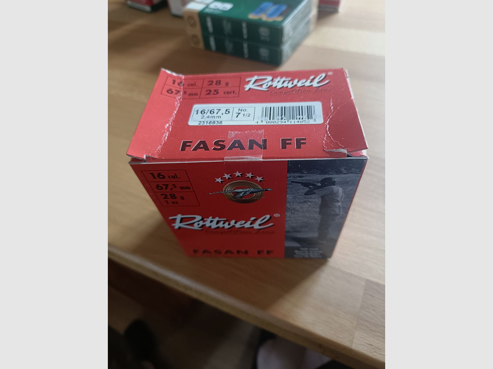 172 Schuss ,6 Pakete 16/67,5 28g Rottweil Fasan FF