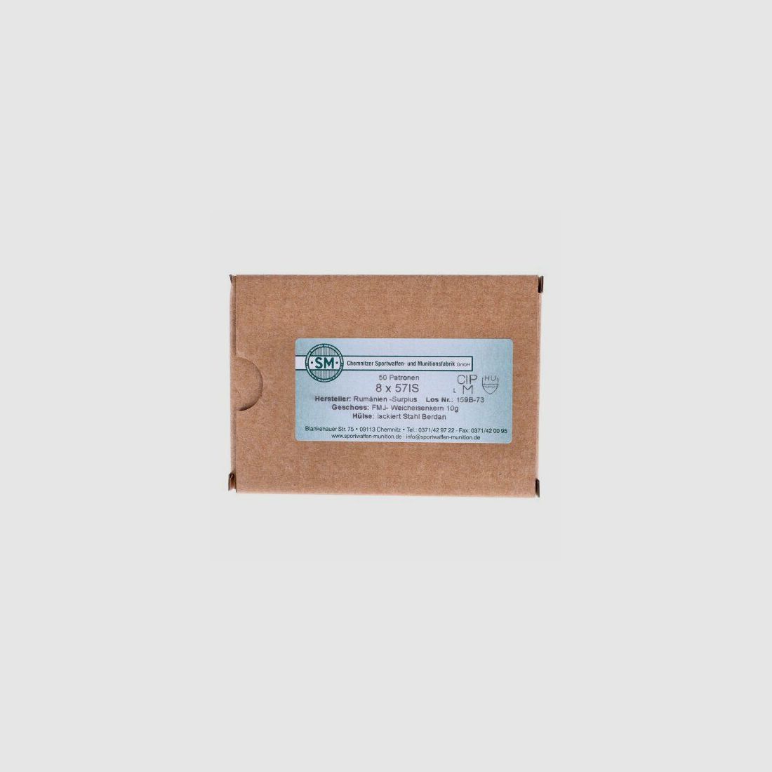 Surplus 8x57IS steel case 10gr. (50 pack)