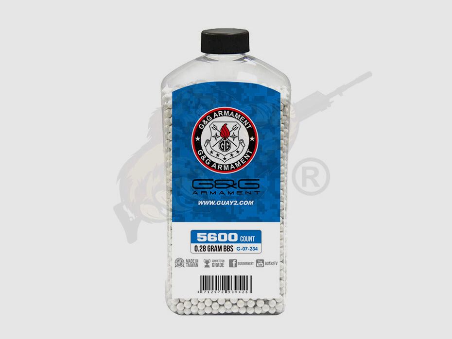Perfect Airsoft BB`s 0.28g (5.600 Stück) diameter 5,95mm - Weiß