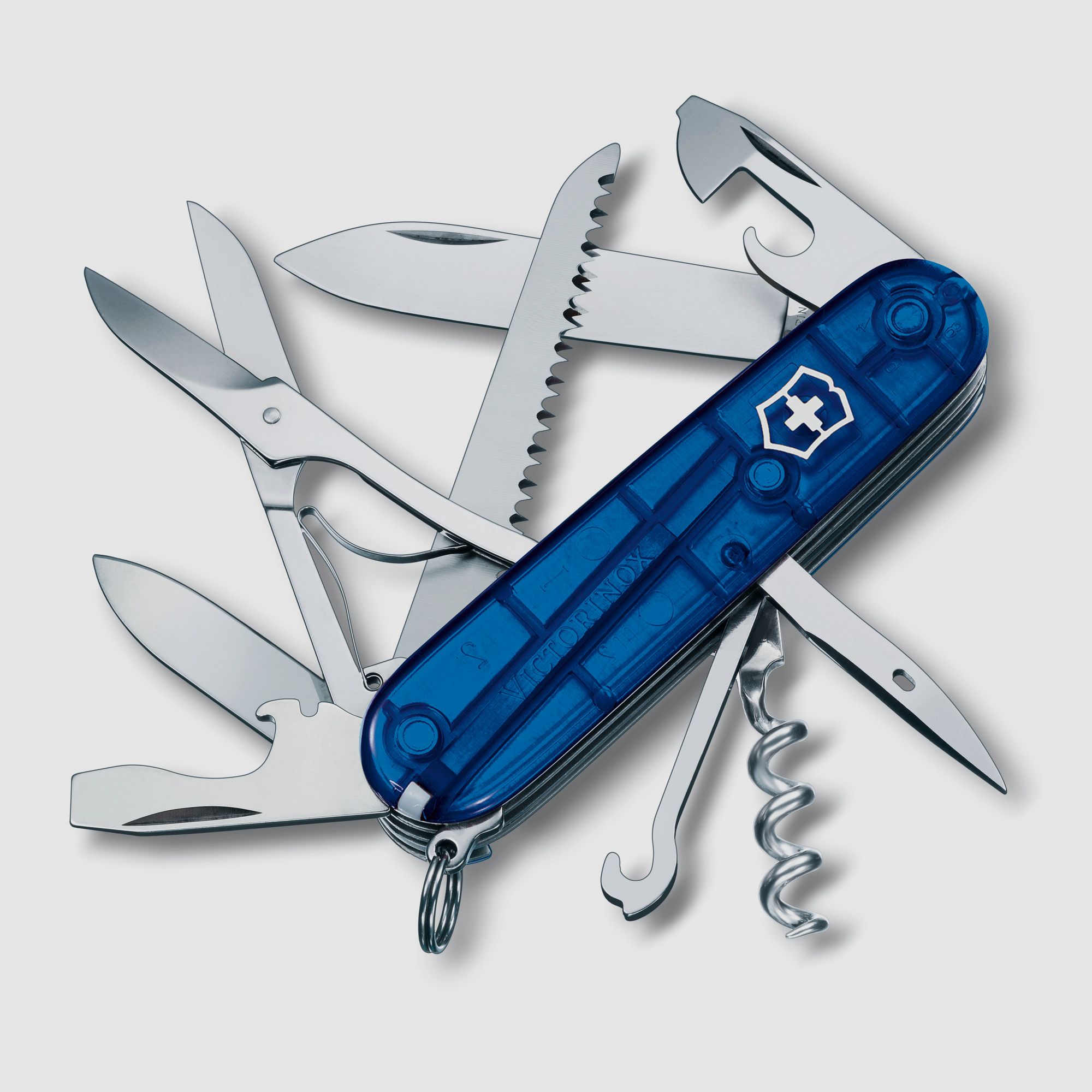 Huntsman transparent blau