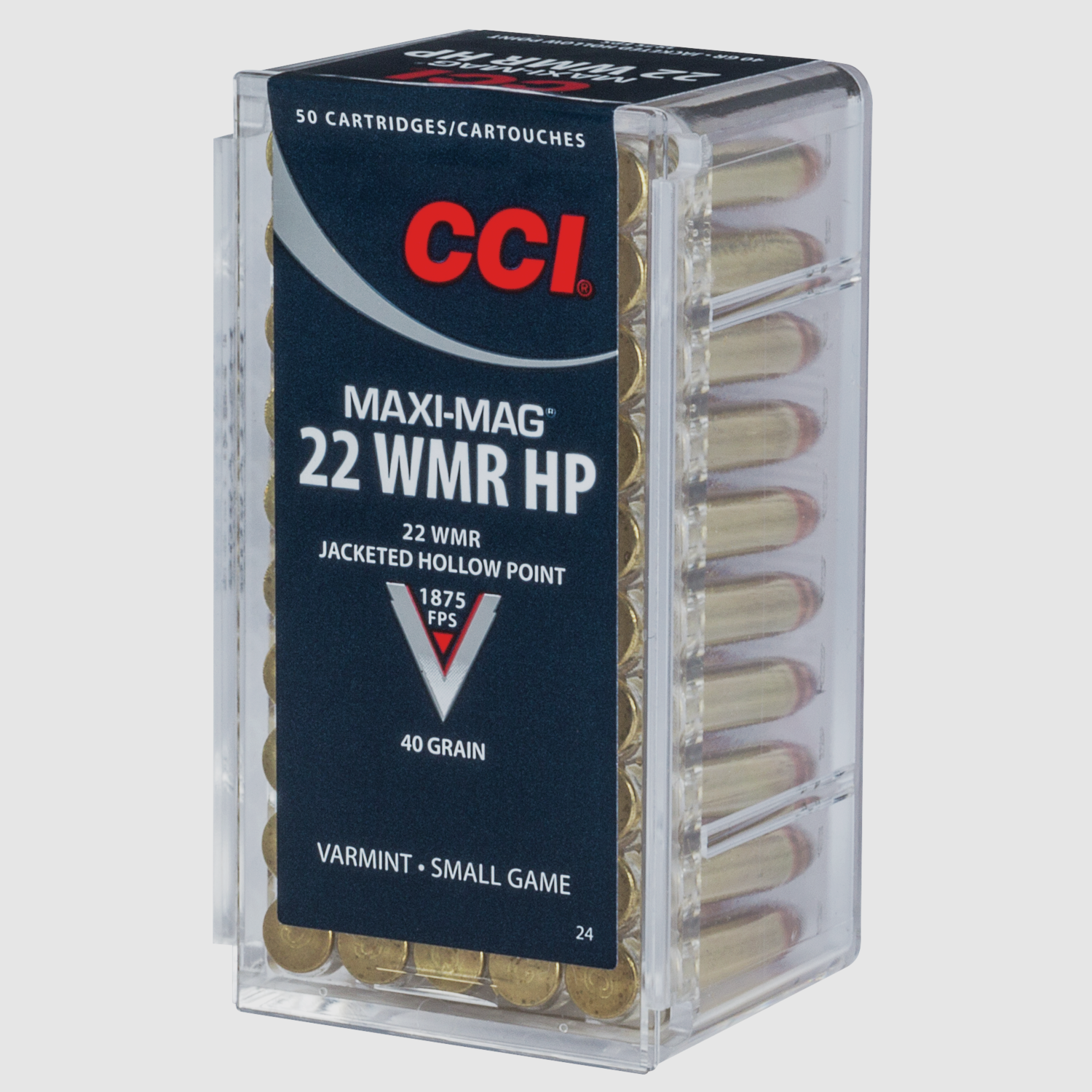 CCI Büchsenmunition .22 Win. Mag. 2,6g Jacketed Hollow Point Maxi Mag