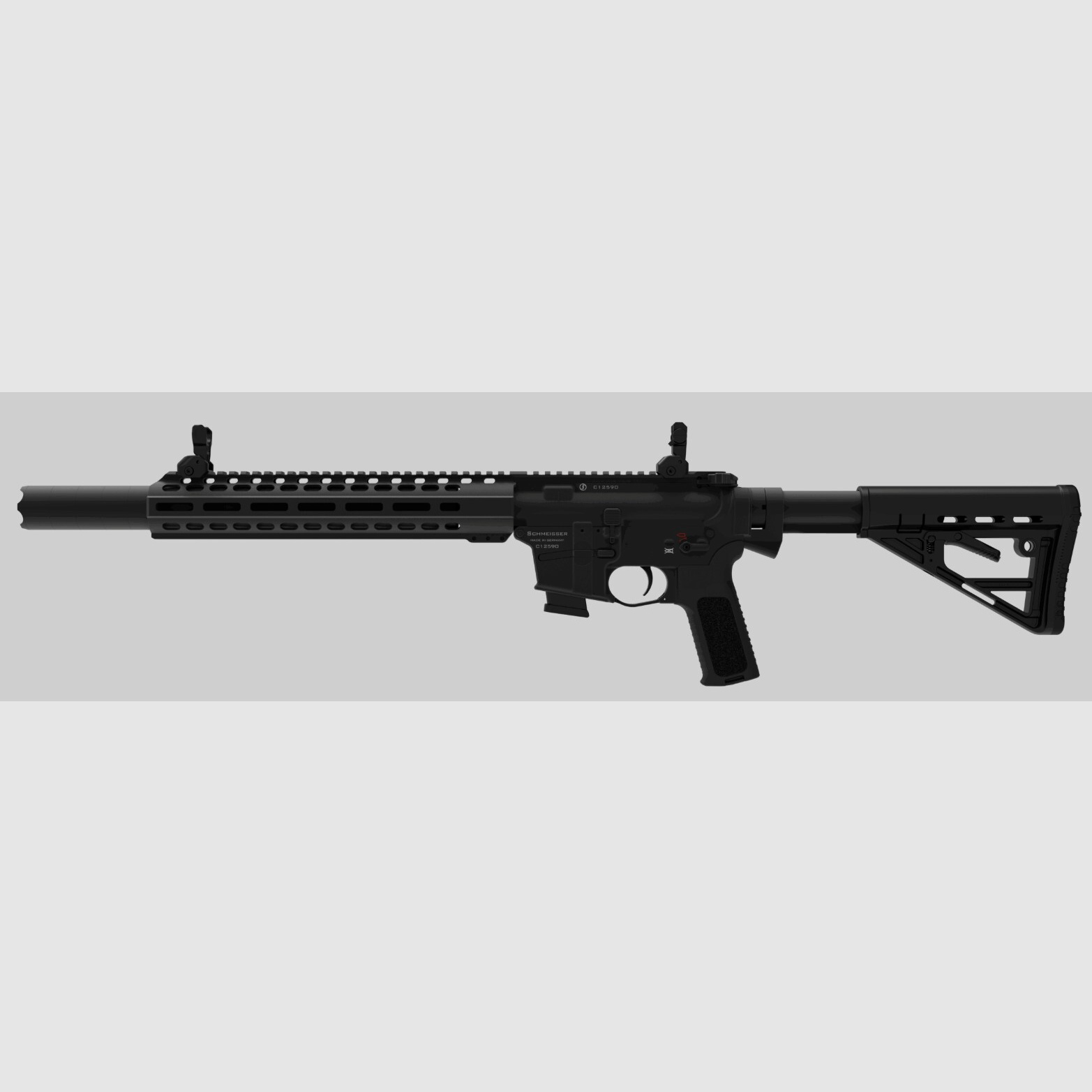 Schmeisser AR15 S4F SD Estándar calibre 9mm con longitud de cañón de 10" con silenciador integrado