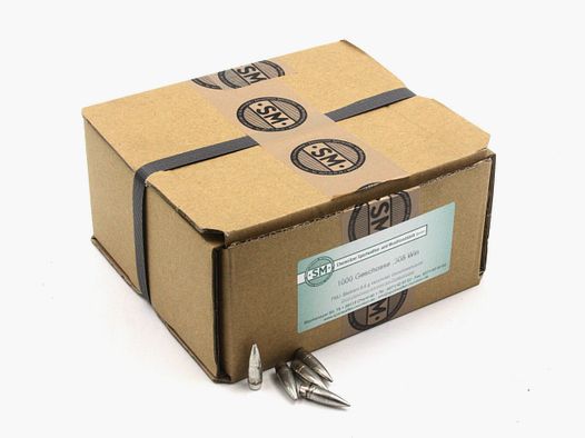 Proiettili per fucile, SM .308 FMJ, 147 gr, 1.000 pz, .308 Win.