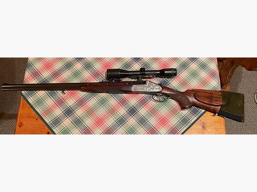 Fucile doppietta Bock Winkler Ferlach nel calibro 7×57 R / .22 Hornet