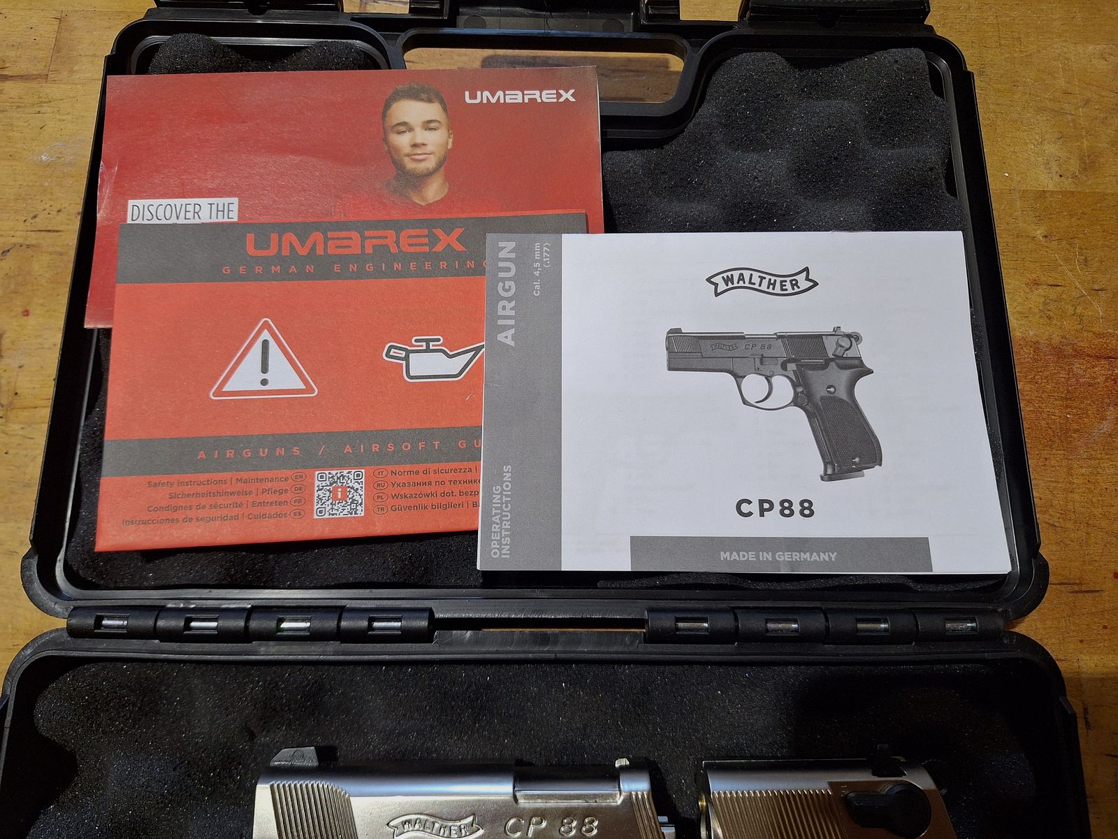 Walther CP88 Nickel (4,5 mm Diabolo) – condizioni top nella valigetta originale + accessori
