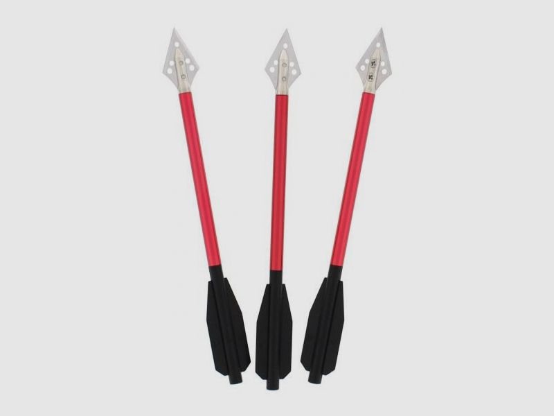6,5 ZOLL ALUMINIUMPFEILE MIT JAGDSPITZE - 3-ER PACK