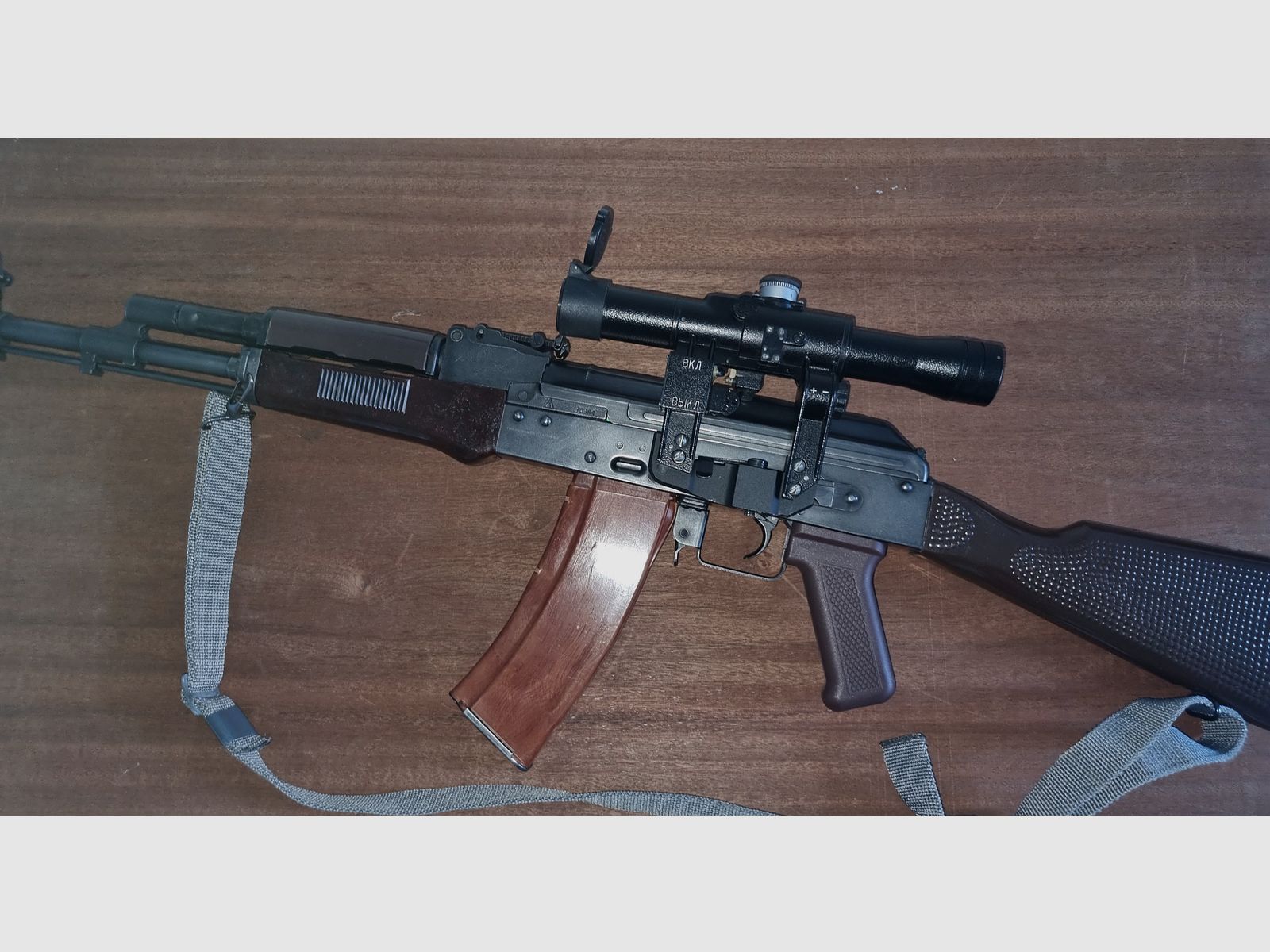 Belarussisches Zielfernfohr BelOMO POSP 4x24V (PSO-1) Mit LCT Mount Extender für Airsoft AK Kalaschnikow / Dragunow / Vintorez +++