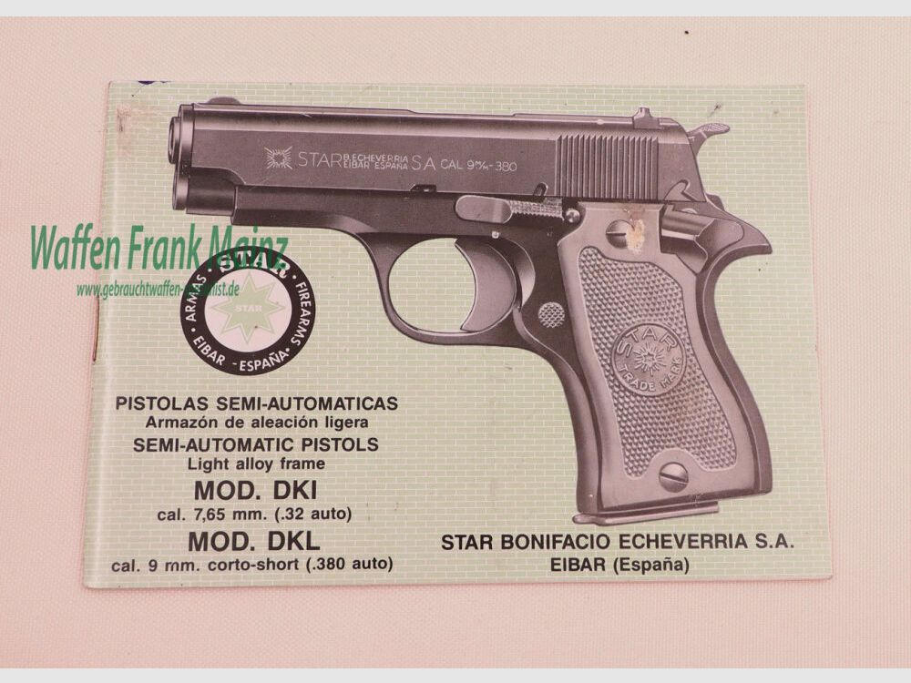 Star - Spanien Bedienungsanleitung Mod. DKI