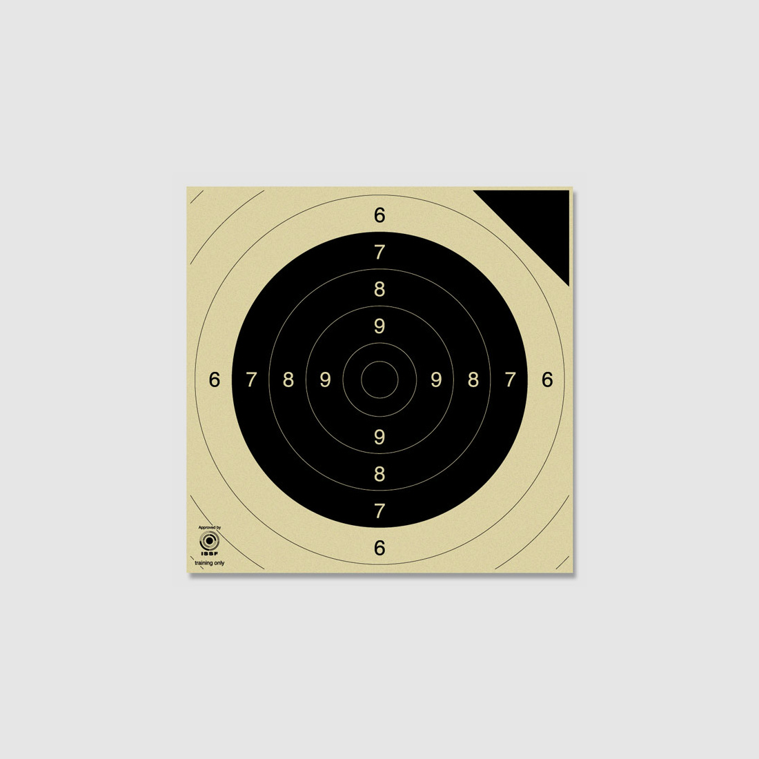 KRÜGER Schießscheiben - 3130P - Probespiegel für Pistole 25/50m & Gewehr 100m