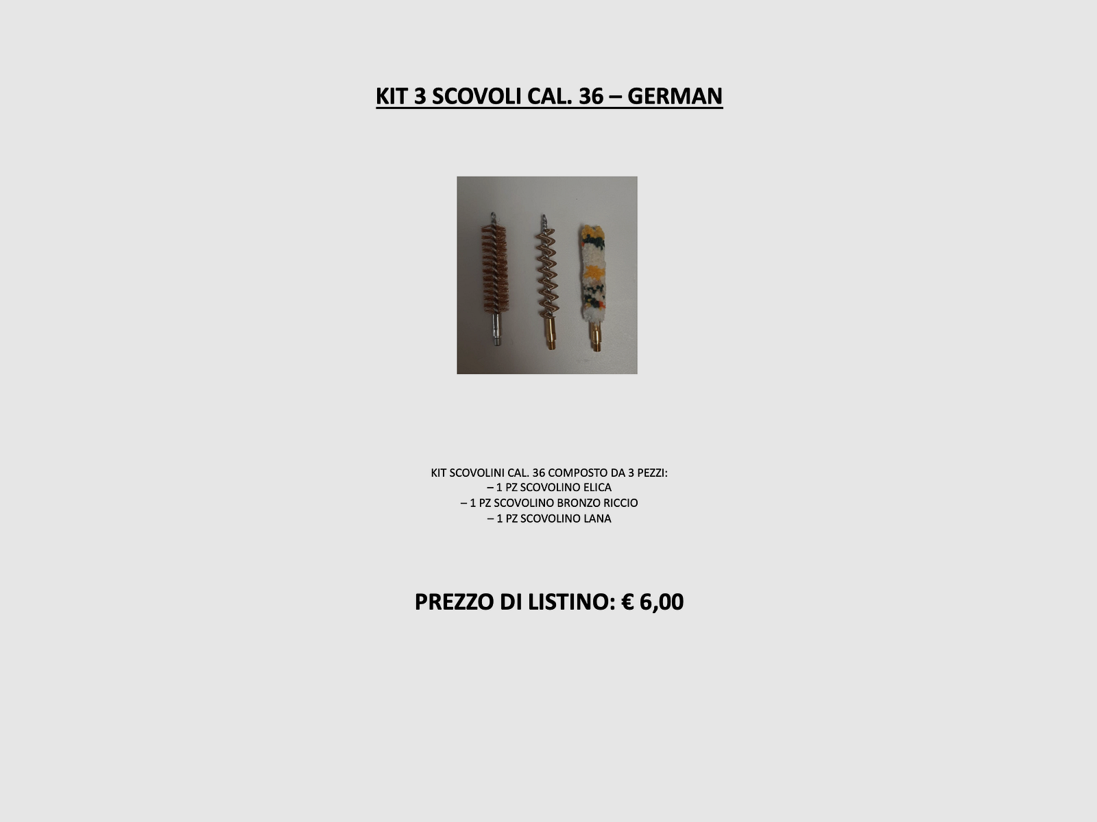 GERMAN – KIT 3 CEPILLOS DE LIMPIEZA CAL. 36, imagen 3 de 3
