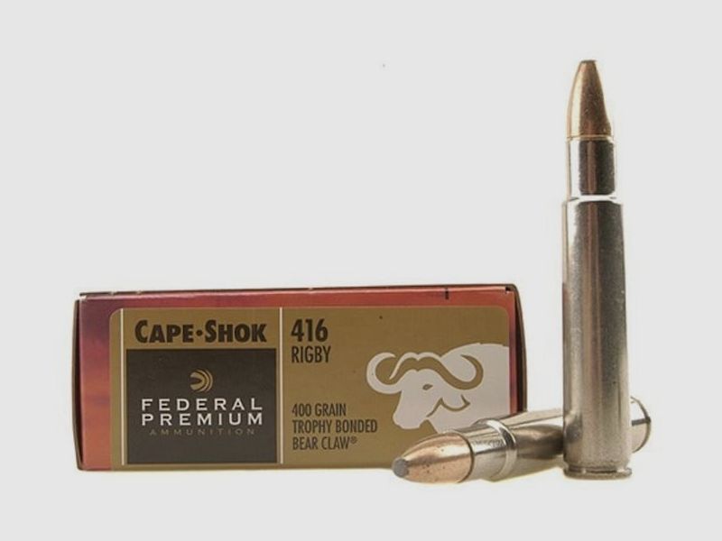 Federal Premium Safari Trophy Bonded Bear Claw .416 Rigby 400GR JSP 20 cartucce
