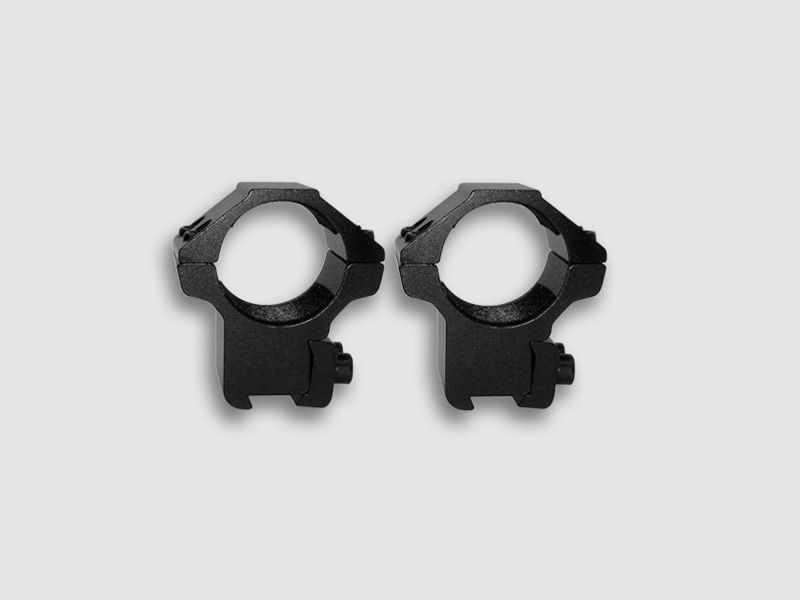 Hochmontageringe 25,4 mm für 11 mm Schiene mit Doppelverschluss