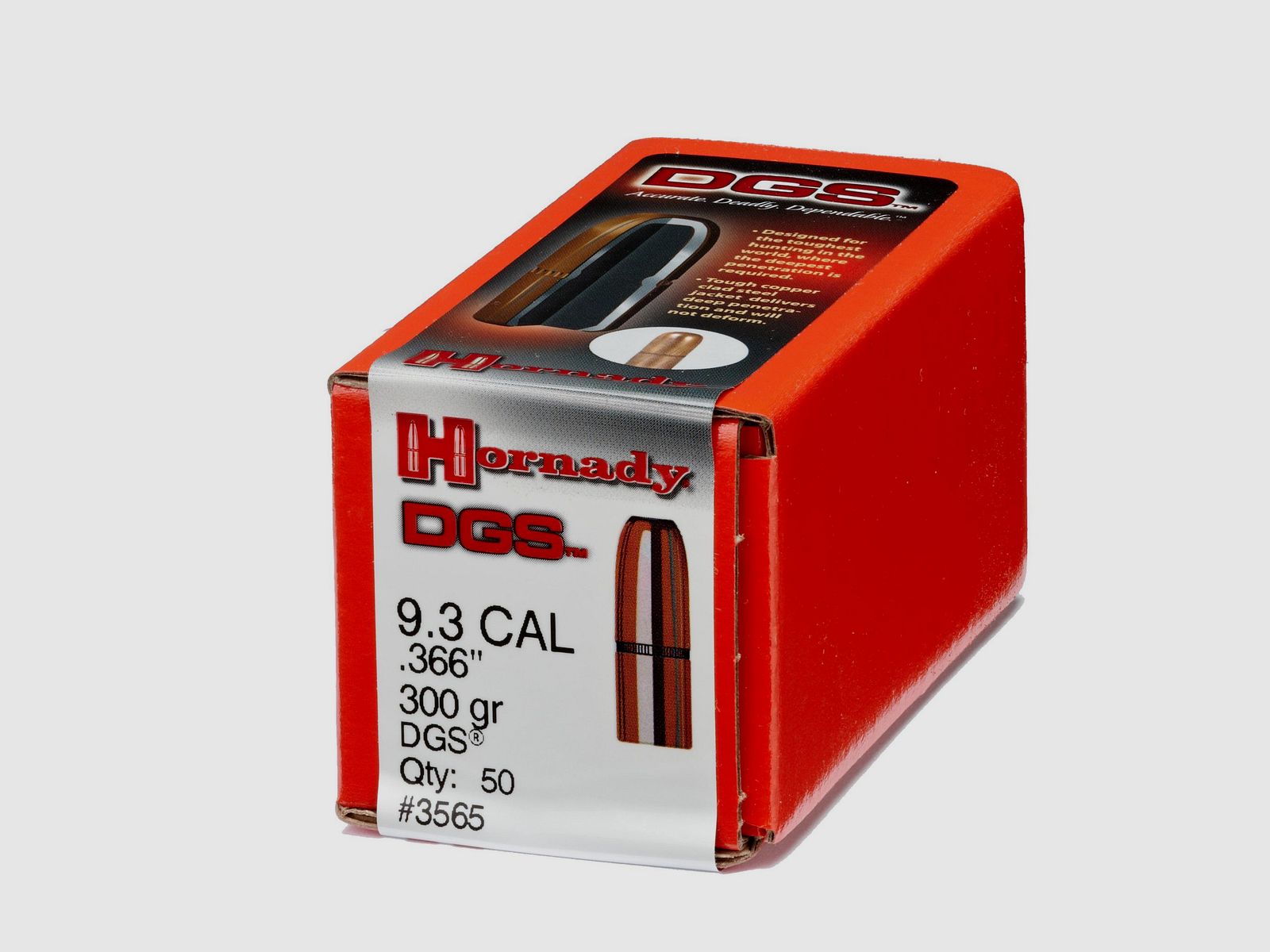 Bullets for Reloading Hornady DANGEROUS GAME-45 CAL .458 500 GR DGS®- Box 50, image 2 of 2
