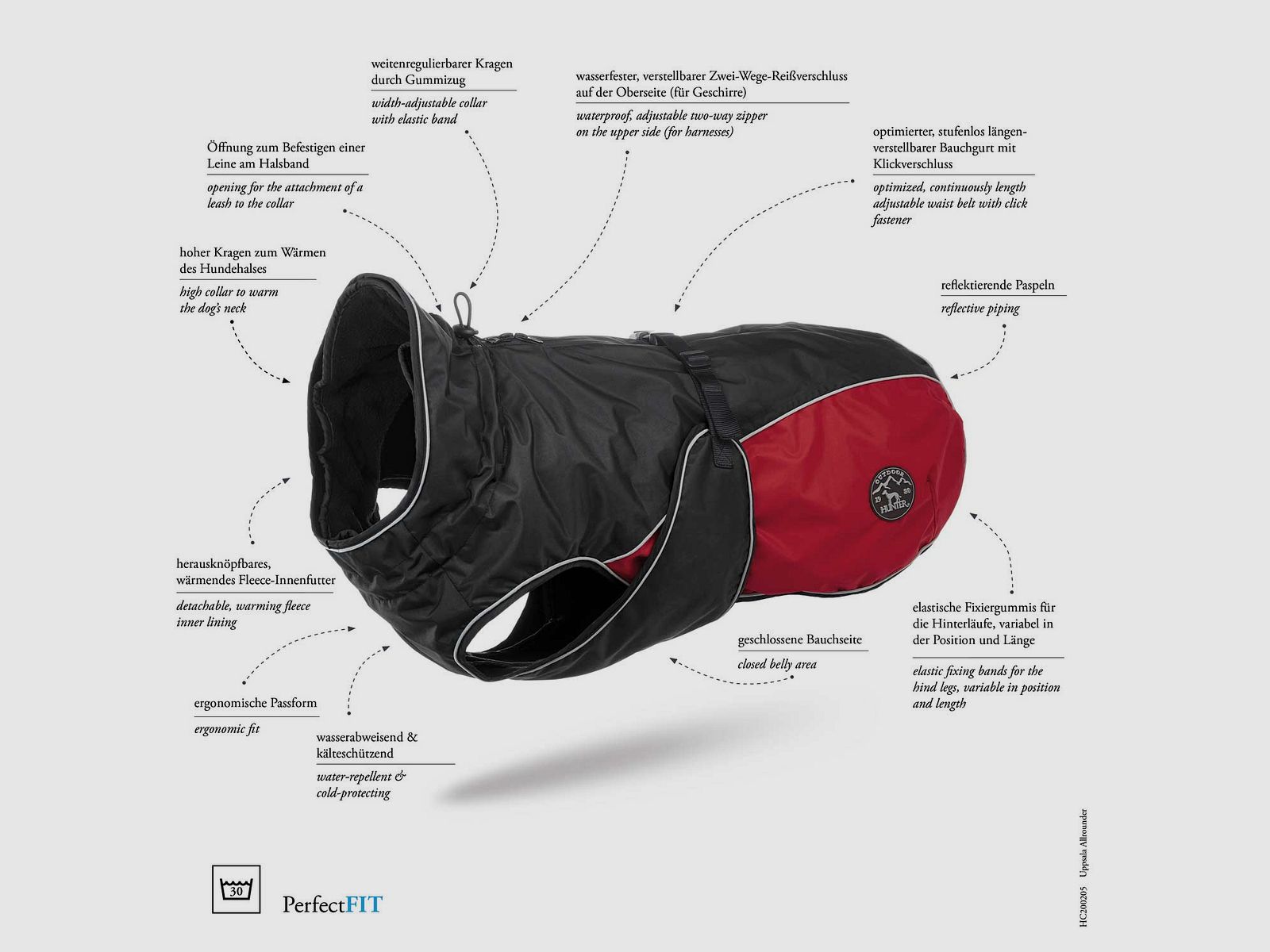 Hunter Mantello per Cani Uppsala Allrounder