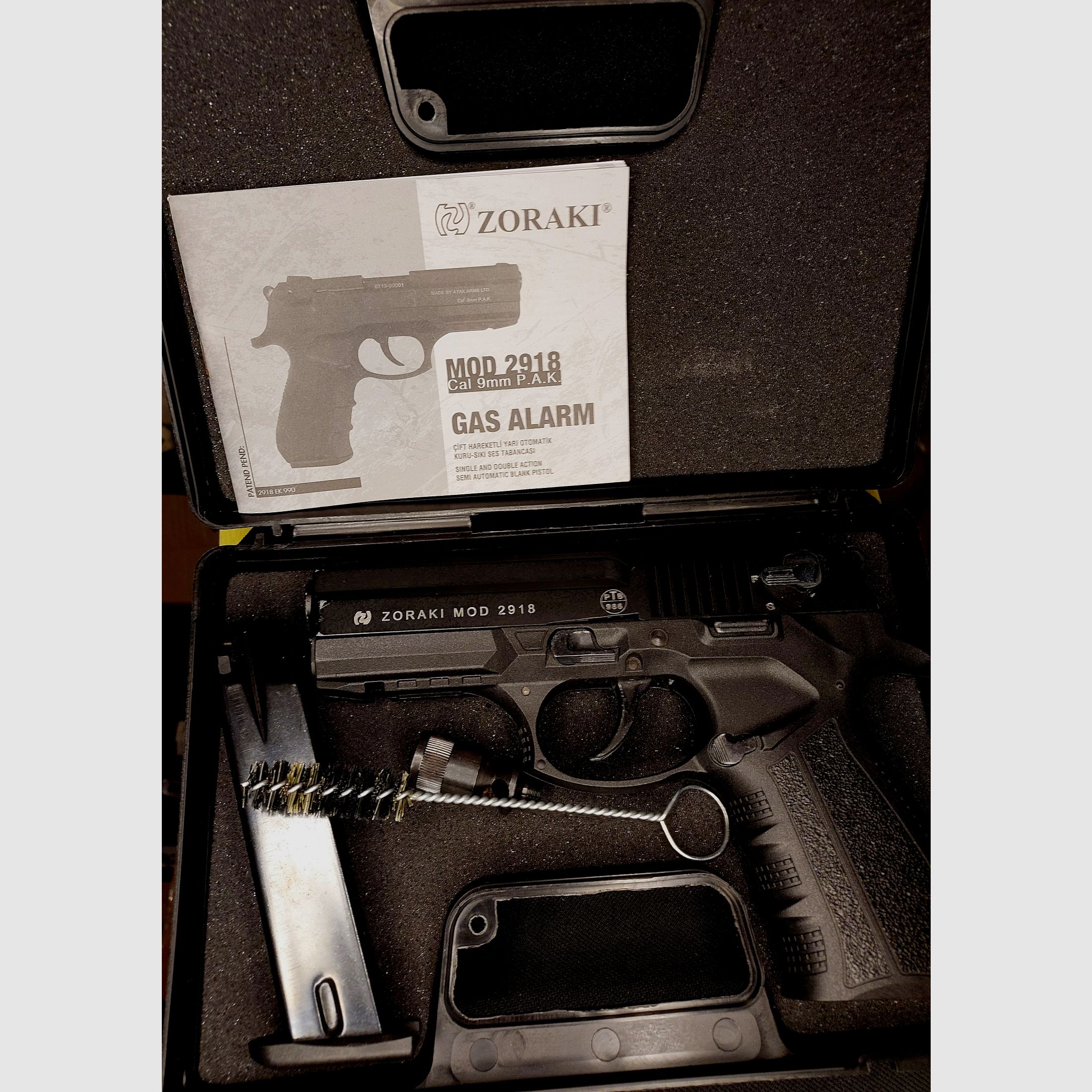 Zoraki 2918 Schreckschusspistole Kal. 9mm P.A.K. schwarz - alte (PTB 986)