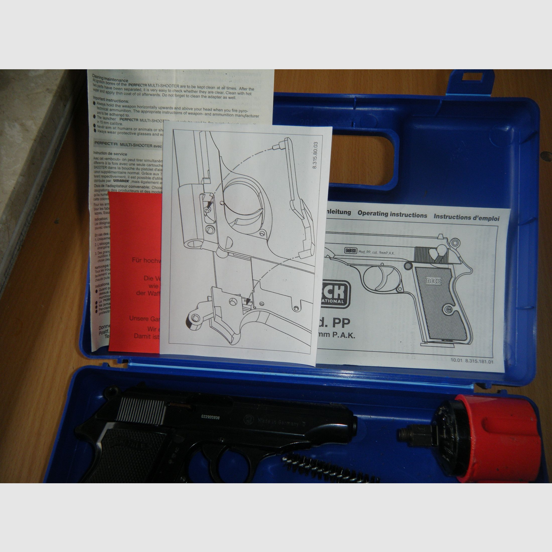 Schreckschuss Pistole Walther cal.9mm