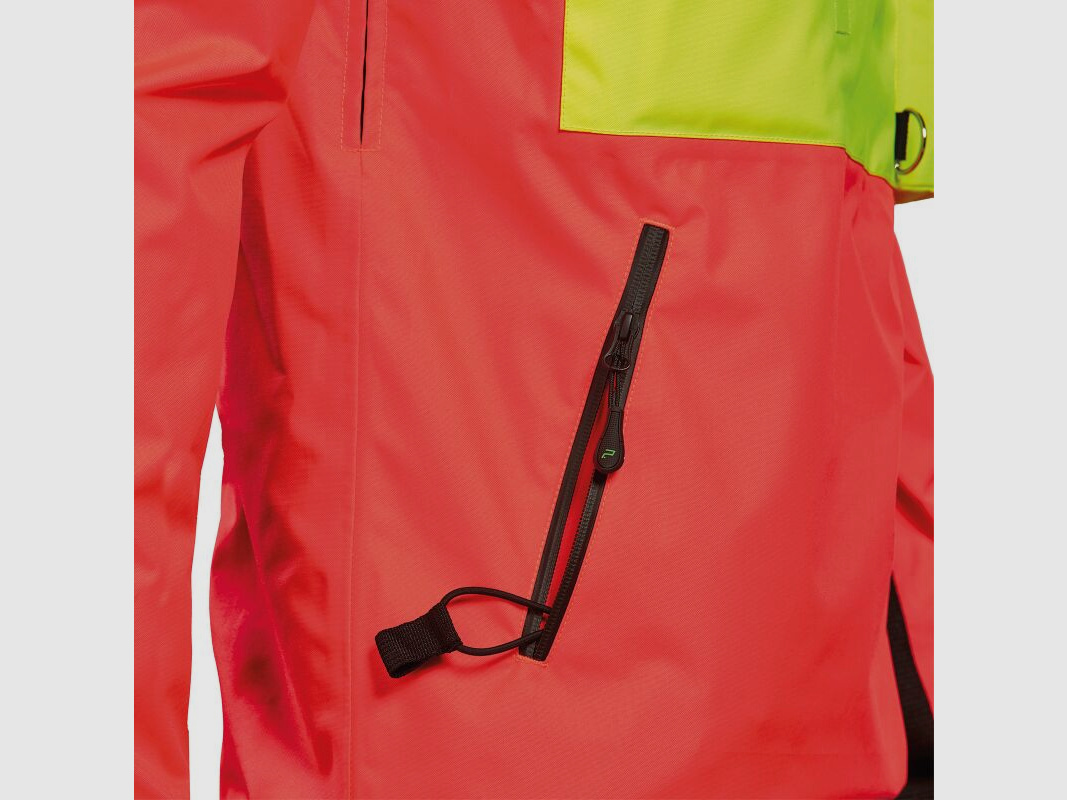 PSS X-treme Herren Hybrid-Schlupfjacke Neonrot/Neongelb