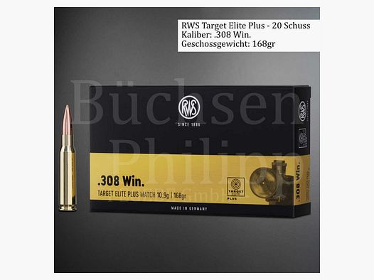 RWS .308 Win 168gr Target Elite +