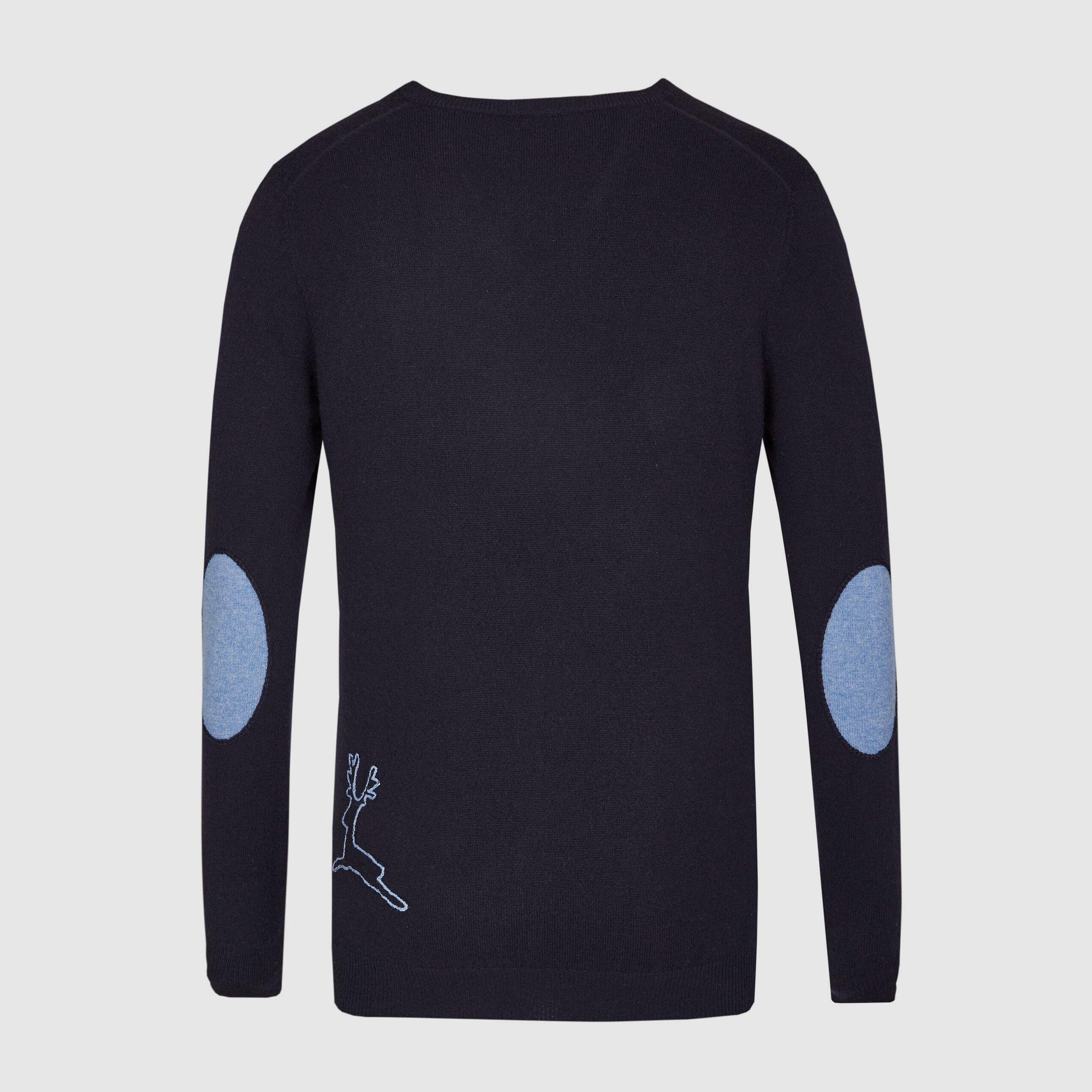 Habsburg Maglione in Cashmere Blu Scuro, immagine 2 di 3
