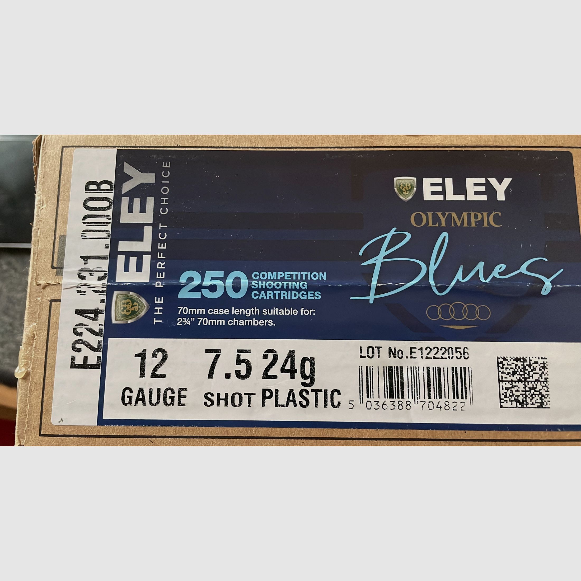 750 Schuss Eley Schrot 24 Gramm Olypic blue, Bild 1 von 2