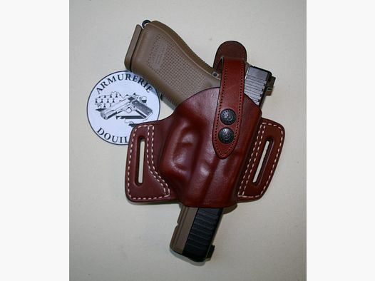 Vega Holster Lederholster für Pistole Glock 26, 19, 17