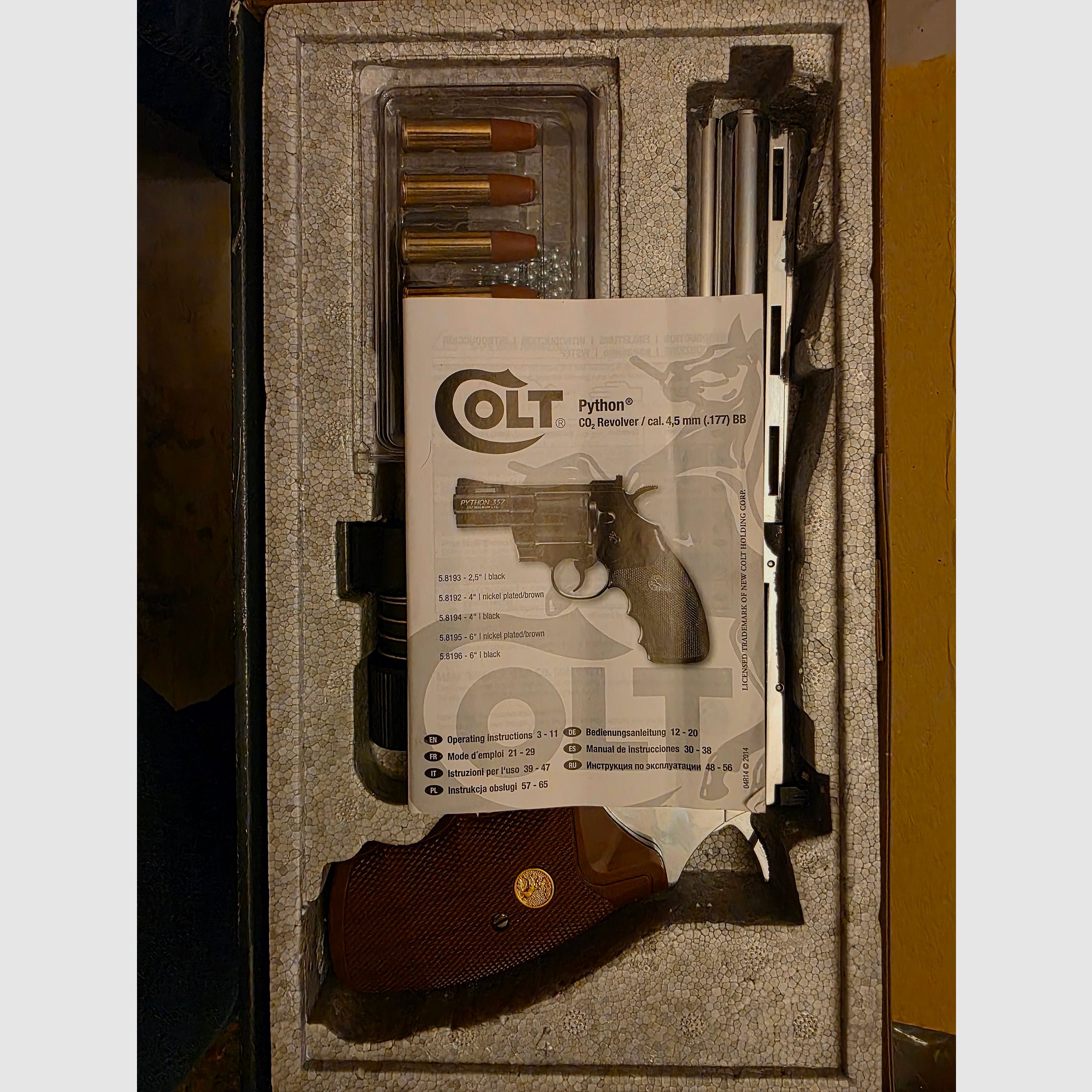 --- Colt Python Co2 4.5 mm BB in CHROM 6" ---