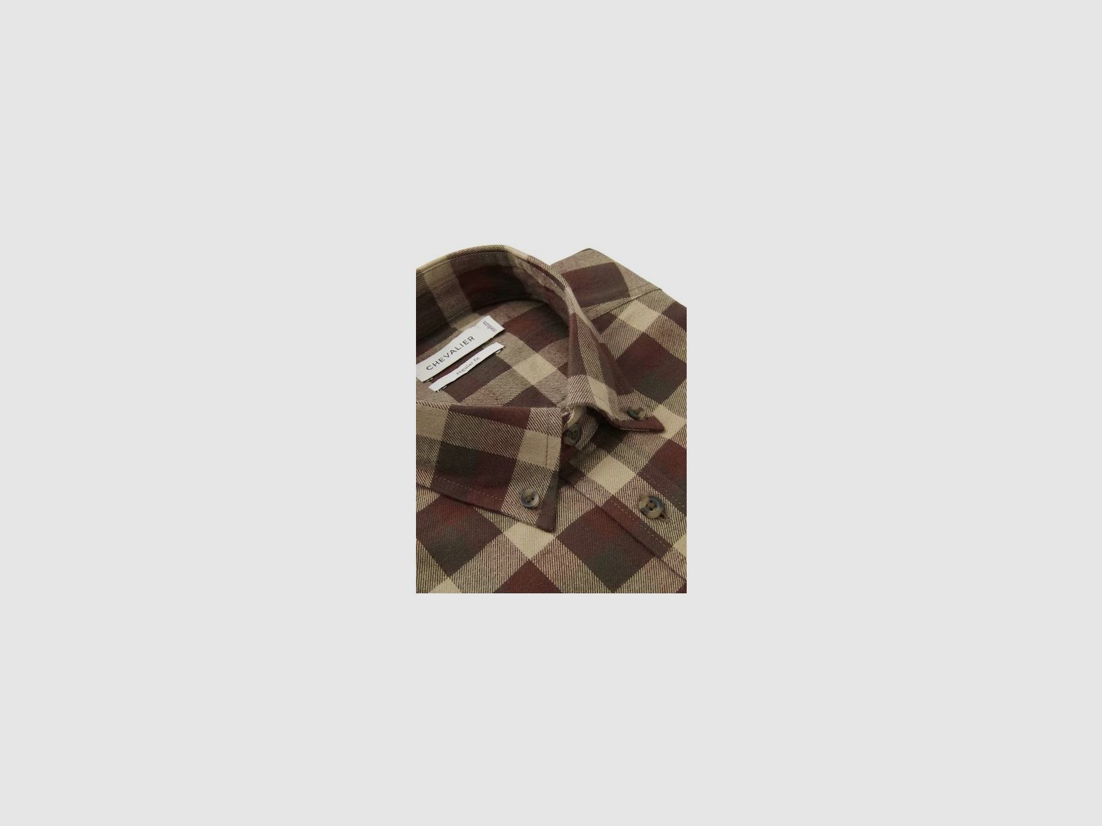 CHEVALIER Heron Flannel Shirt Men Holly Green Check