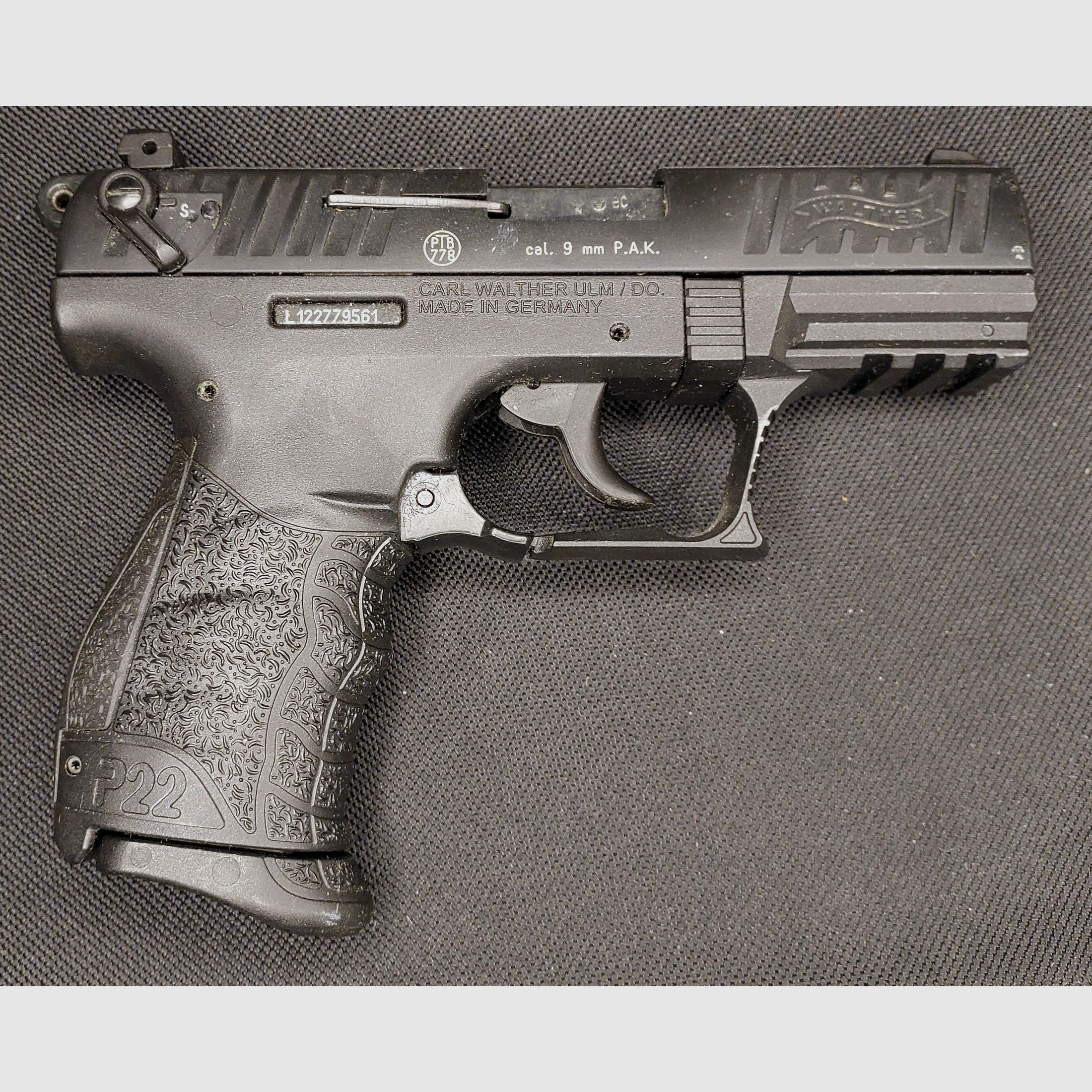 Walther P22Q Schreckschuss Pistole 9mm P.A.K. schwarz (PTB 778)