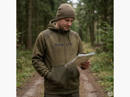 Brauner Kapuzenpullover in Größe S bis 3XL