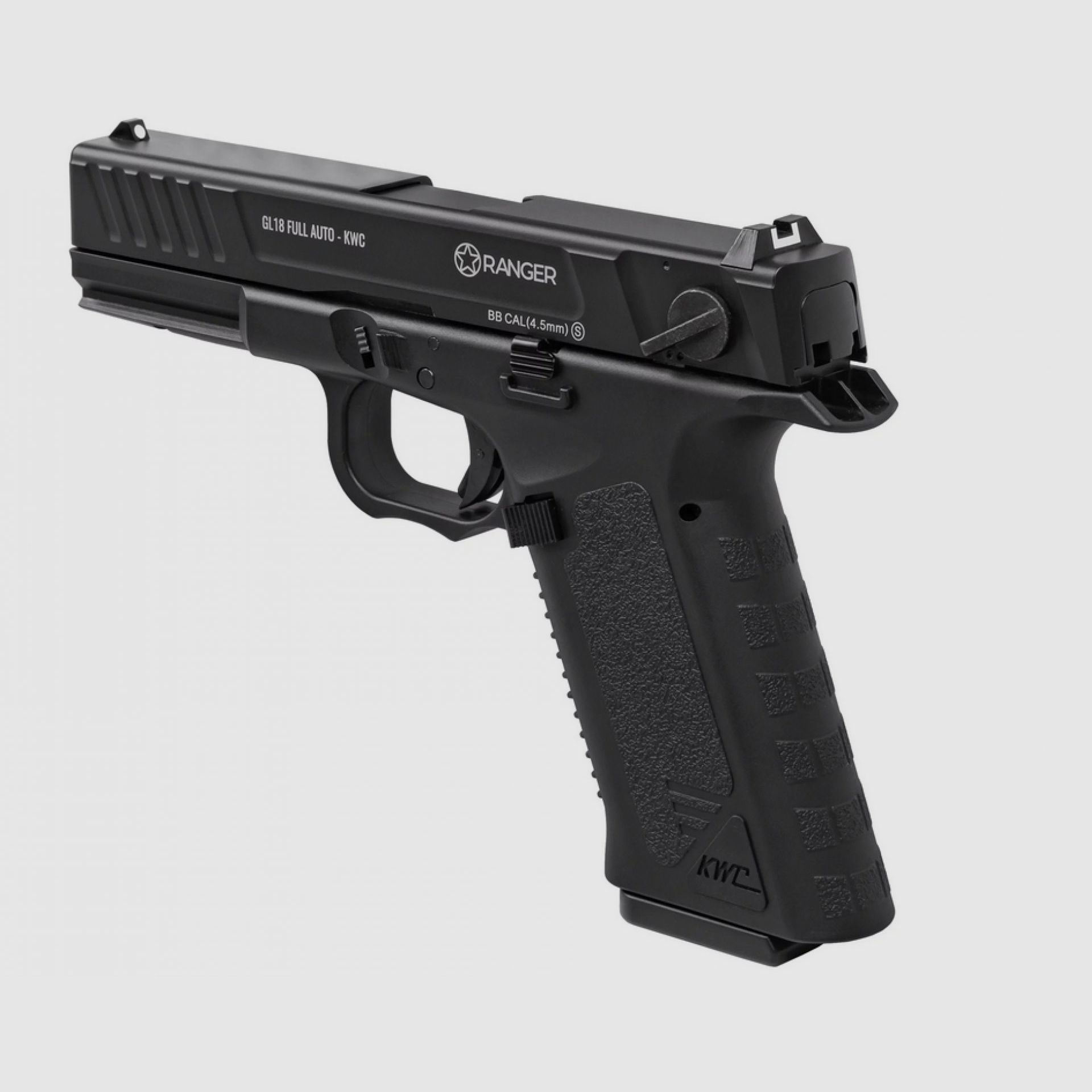 Pistola de aire comprimido RANGER GL18 FULL AUTO BLOWBACK cal. 4,5 mm BB, 18 disparos, KWC, imagen 5 de 6