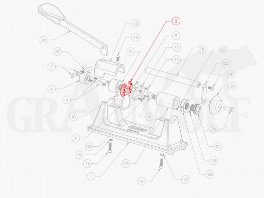 RCBS (7786114) Trim Pro 2 Estante para Soporte de Cartuchos