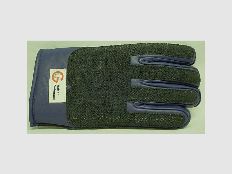 Gehmann shooting glove - Right size XL violet/black leather