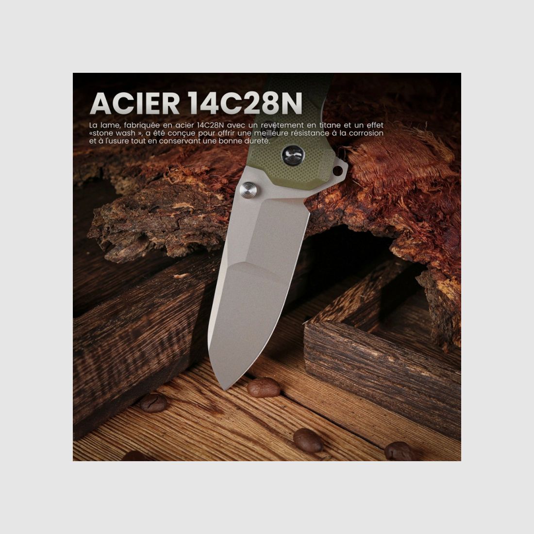 Messer Remette Cosmic Grün RTCO-GM, Bild 6 von 11