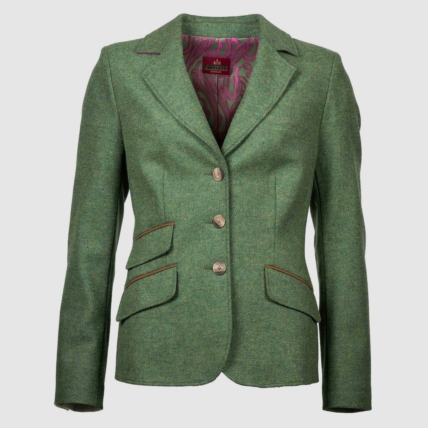 Foresta Blazer Edna 100% Lammwolle Kiwi