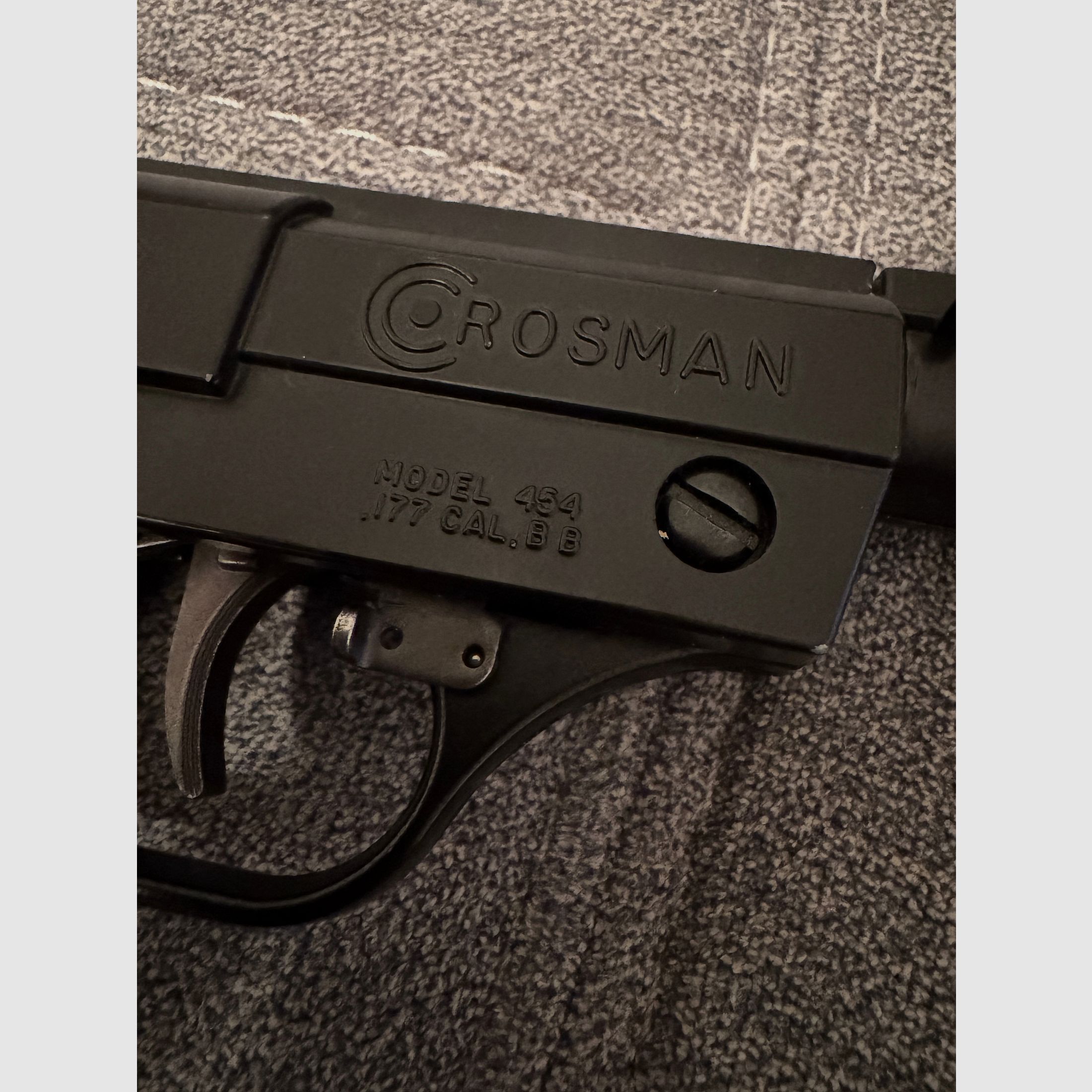 CO2 Luftpistole Crosman Model 454 (.177 / 4,5mm BB) – Vintage Set mit CO2 & Munition