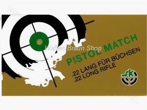 SK Randfeuerpatr., cal. .22 lfb, Pistol Match"" 50 Stück""