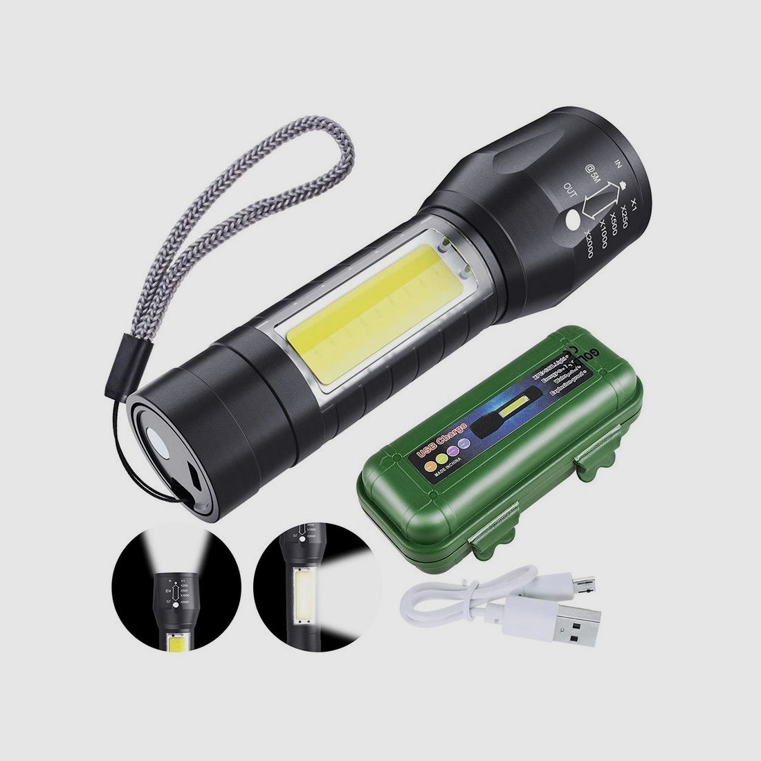 LED-Taschenlampe 8000W, Bild 5 von 5