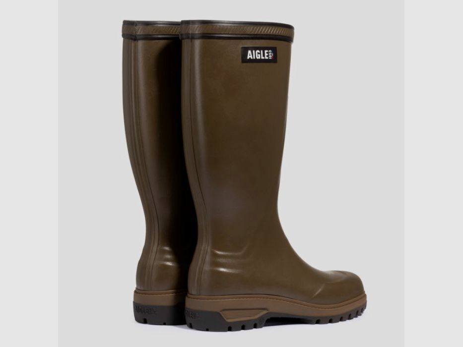 Aigle H-Botas de goma Enduro con forro de Jersey Parcours 3 | verde oliva, imagen 3 de 8