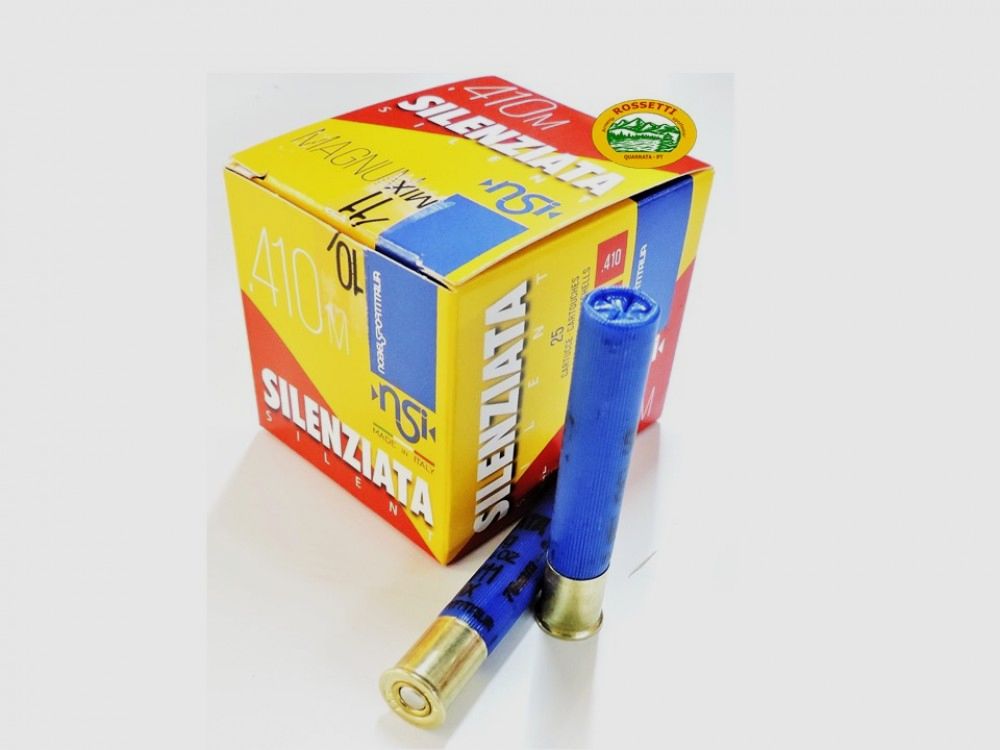 NOBEL Schalldämpferpatronen Kal.410 Magnum gr.27 pb.10/11 mix