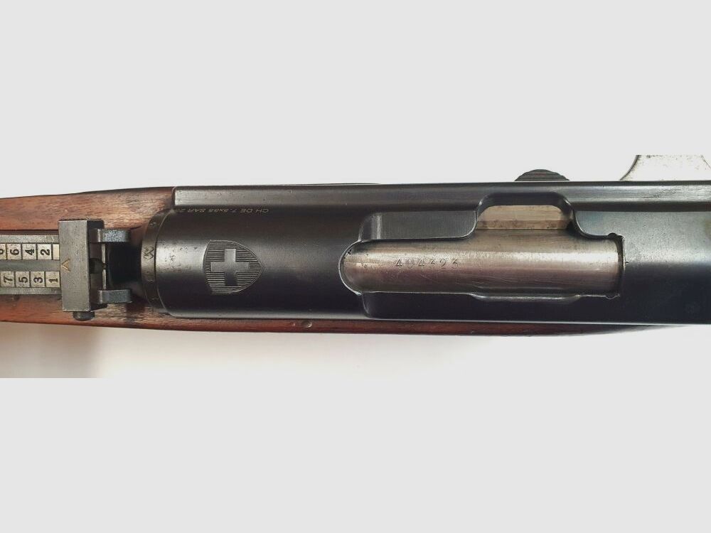 Fabryka broni Bern karabina powtarzalna Fabryka broni Bern Szwajcarski K31 Kaliber 7,5x55 szwajcarski całkowicie zgodny z numerami + prywatny