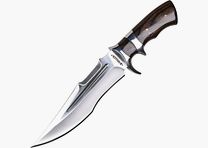 Couteau Bowie avec poignée en bois de pakkawood